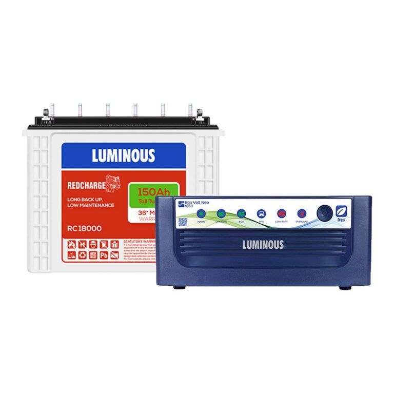 Luminous Inverter & Battery Combo - best home inverter battery combo India