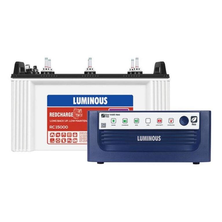 Luminous Inverter & Battery Combo 4ZJW - best home inverter battery combo India
