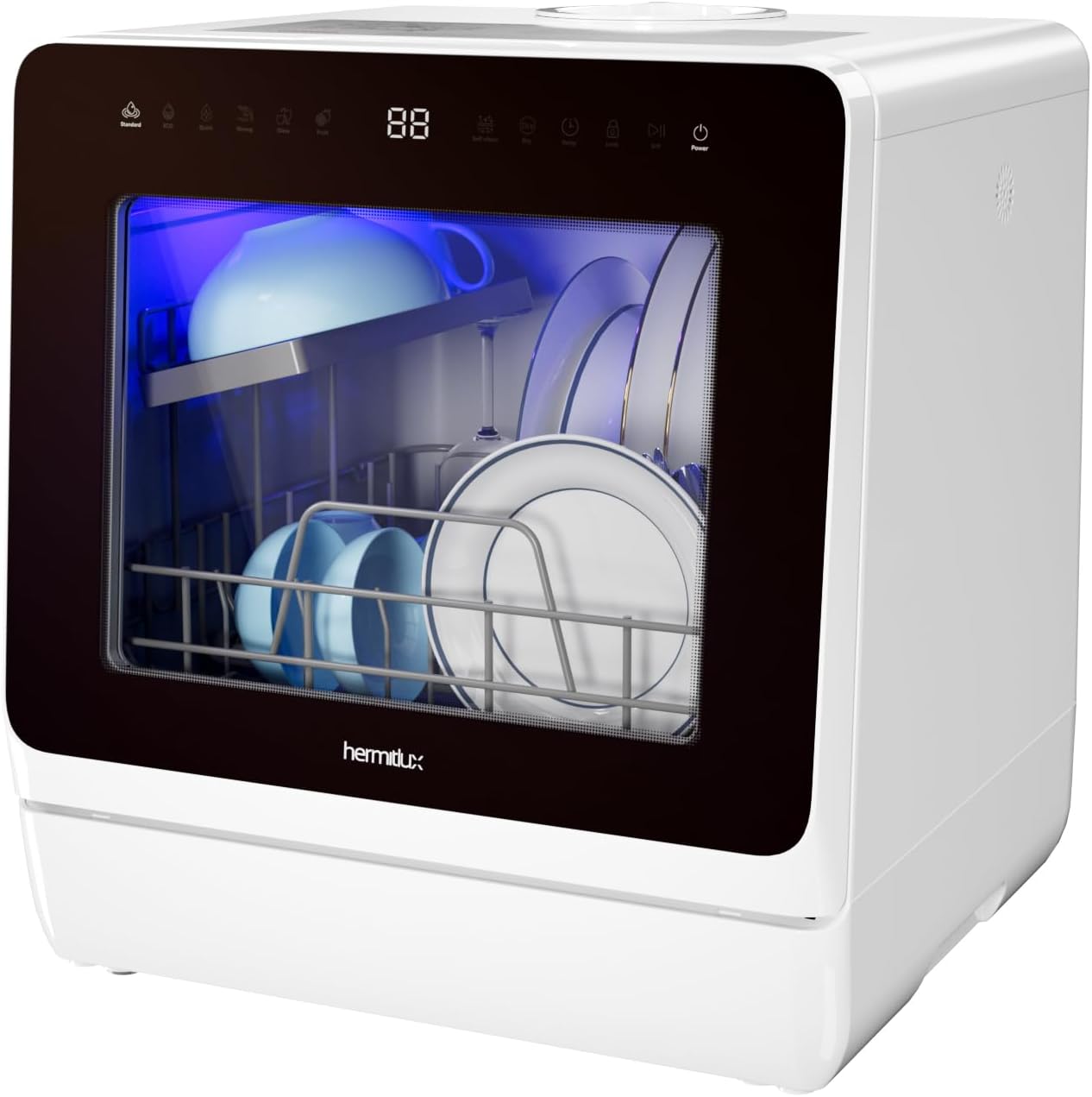 Hermitlux Mini tabletop dishwasher 7+3