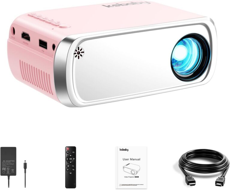 ksbaby Mini Portable Projector - best portable projector for garden movie night