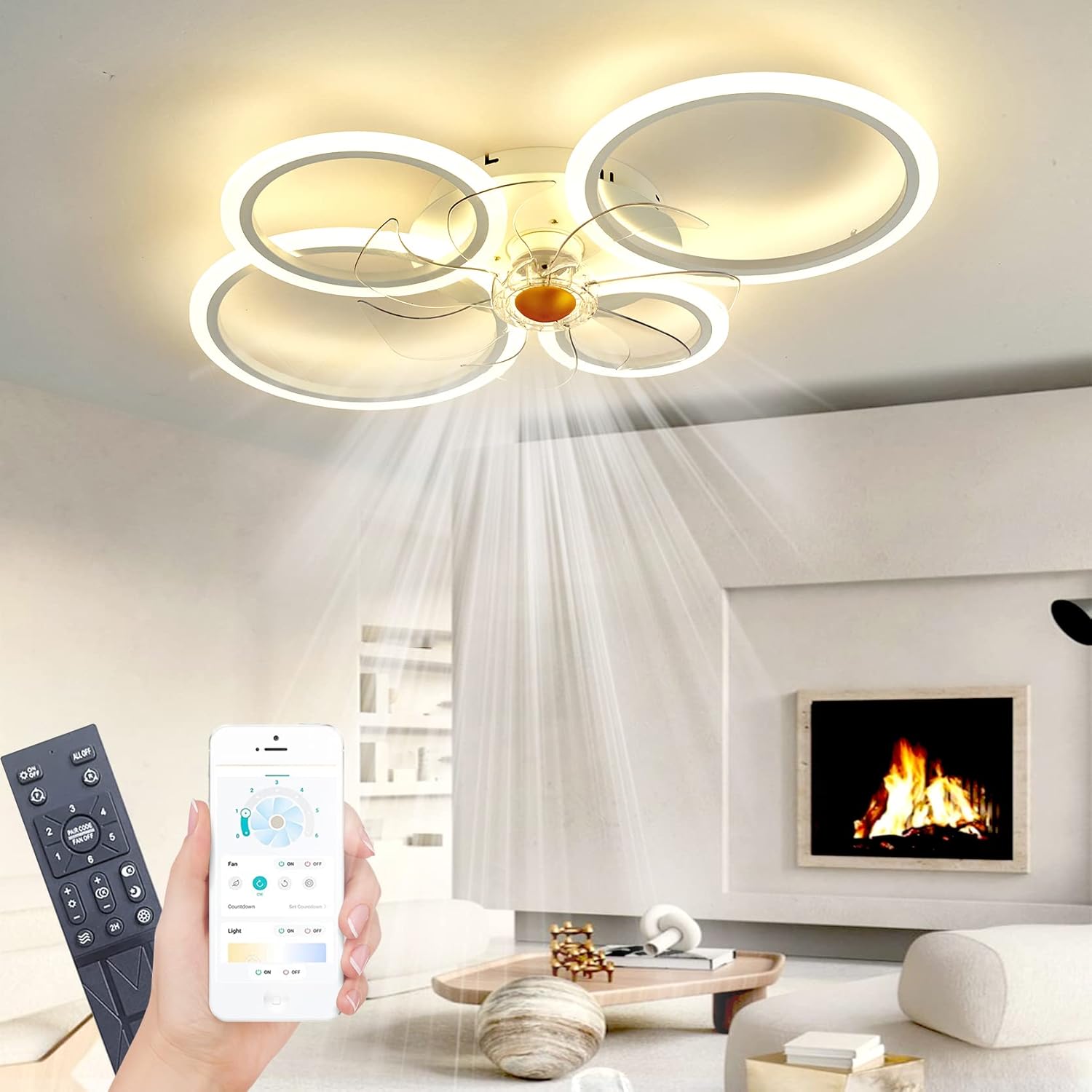 WODA Shang Mao Silencieux Ventilateur de Plafond avec