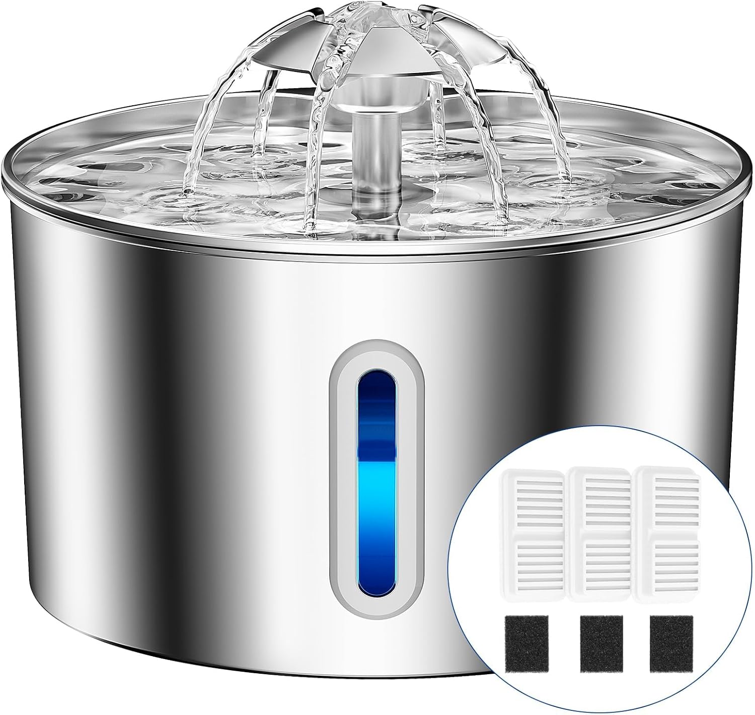 BalimoPet Stainless Steel Cat Water Fountain