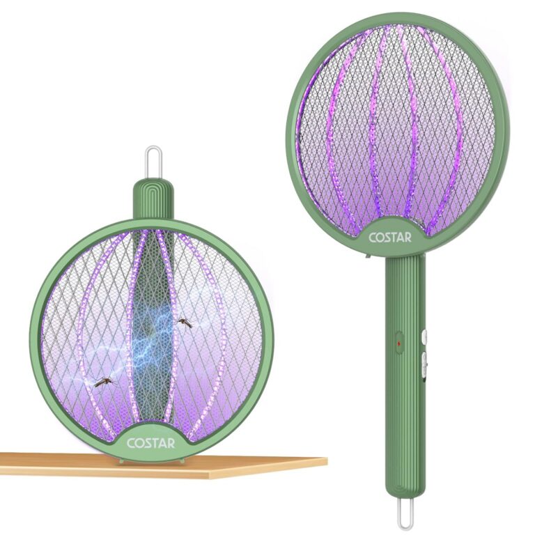 CostarMatter Foldable Swivel Mosquito Racket - best mosquito racket in India
