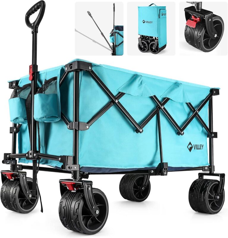 VILLEY Collapsible Folding Wagon - best beach wagon for sand