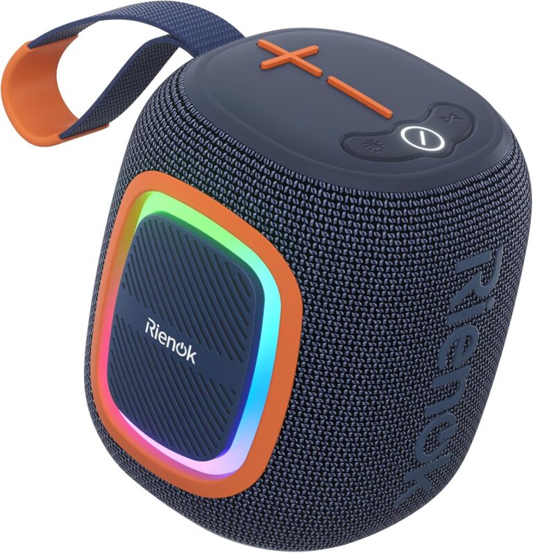RIENOK Bluetooth Speaker - 15-Hour - best waterproof bluetooth speaker