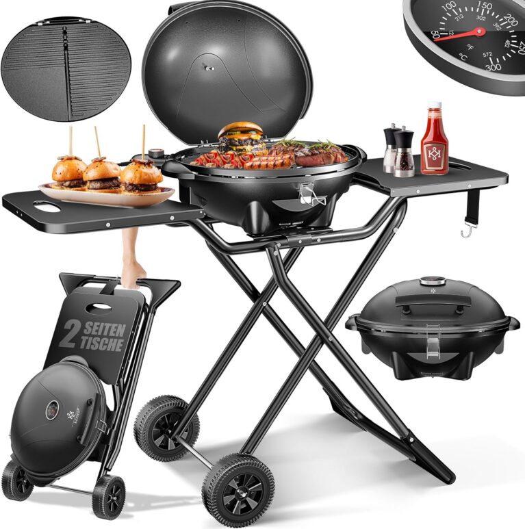 KESSER Electric Grill 2-in-1 Table - bester Elektrogrill für Balkon