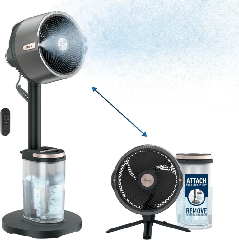 Shark FlexBreeze Pro Mist Fan - best patio misting fan