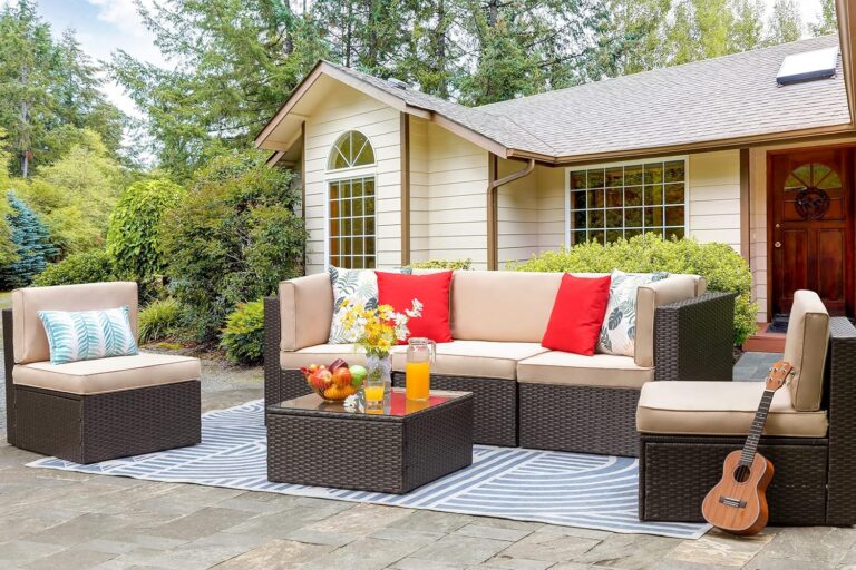 Vongrasig 6 Pieces - best patio furniture set for small patio
