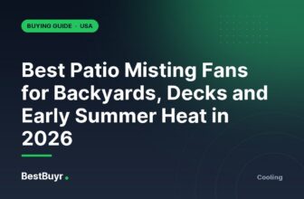 Best Patio Misting Fans for Backyards, Decks and Early Summer Heat in 2026