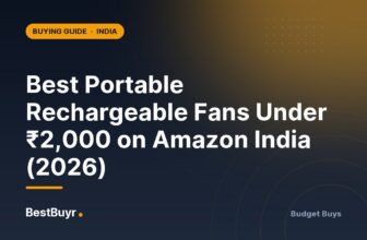 Best Portable Rechargeable Fans Under ₹2,000 on Amazon India (2026)