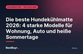 Die beste Hundekühlmatte 2026: 4 starke Modelle für Wohnung, Auto und heiße Sommertage