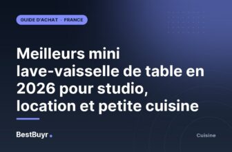 Meilleurs mini lave-vaisselle de table en 2026 pour studio, location et petite cuisine