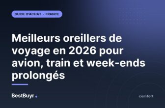Meilleurs oreillers de voyage en 2026 pour avion, train et week-ends prolongés