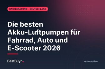 Die besten Akku-Luftpumpen für Fahrrad, Auto und E-Scooter 2026