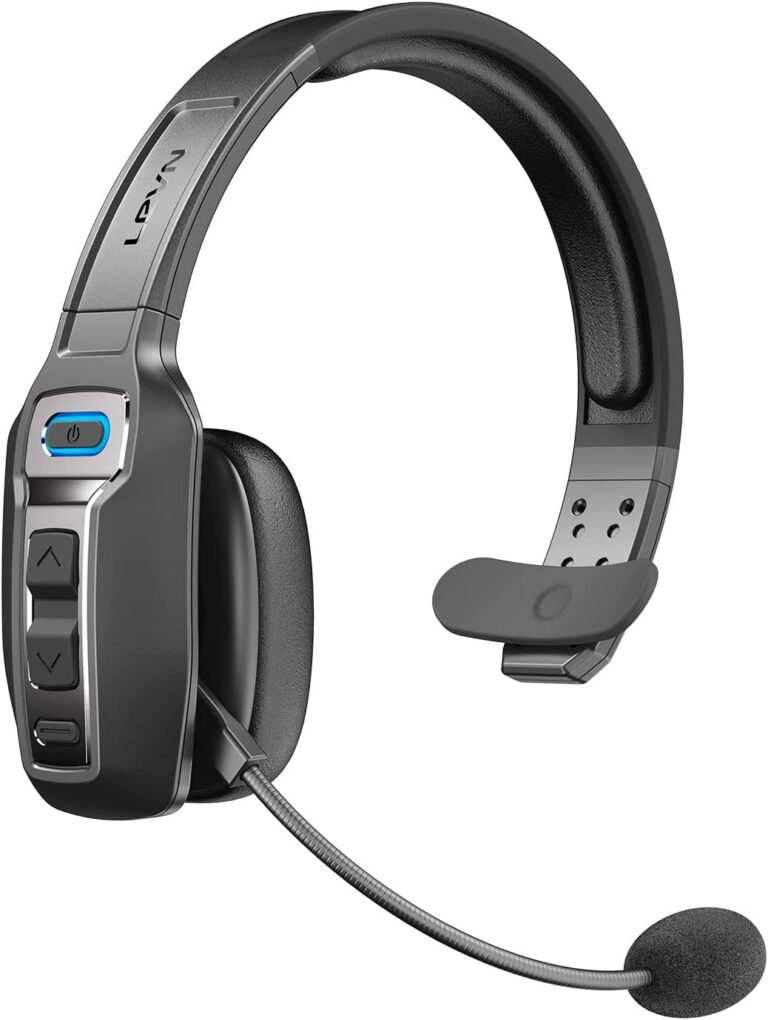 LEVN Bluetooth Headset - best noise cancelling headphones 2026